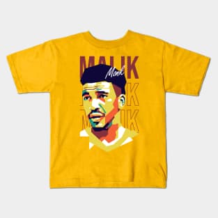 Malik Monk on WPAP Art 1 Kids T-Shirt